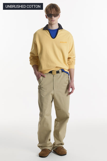CLASSIC V-NECK SWEATSHIRT YELLOW