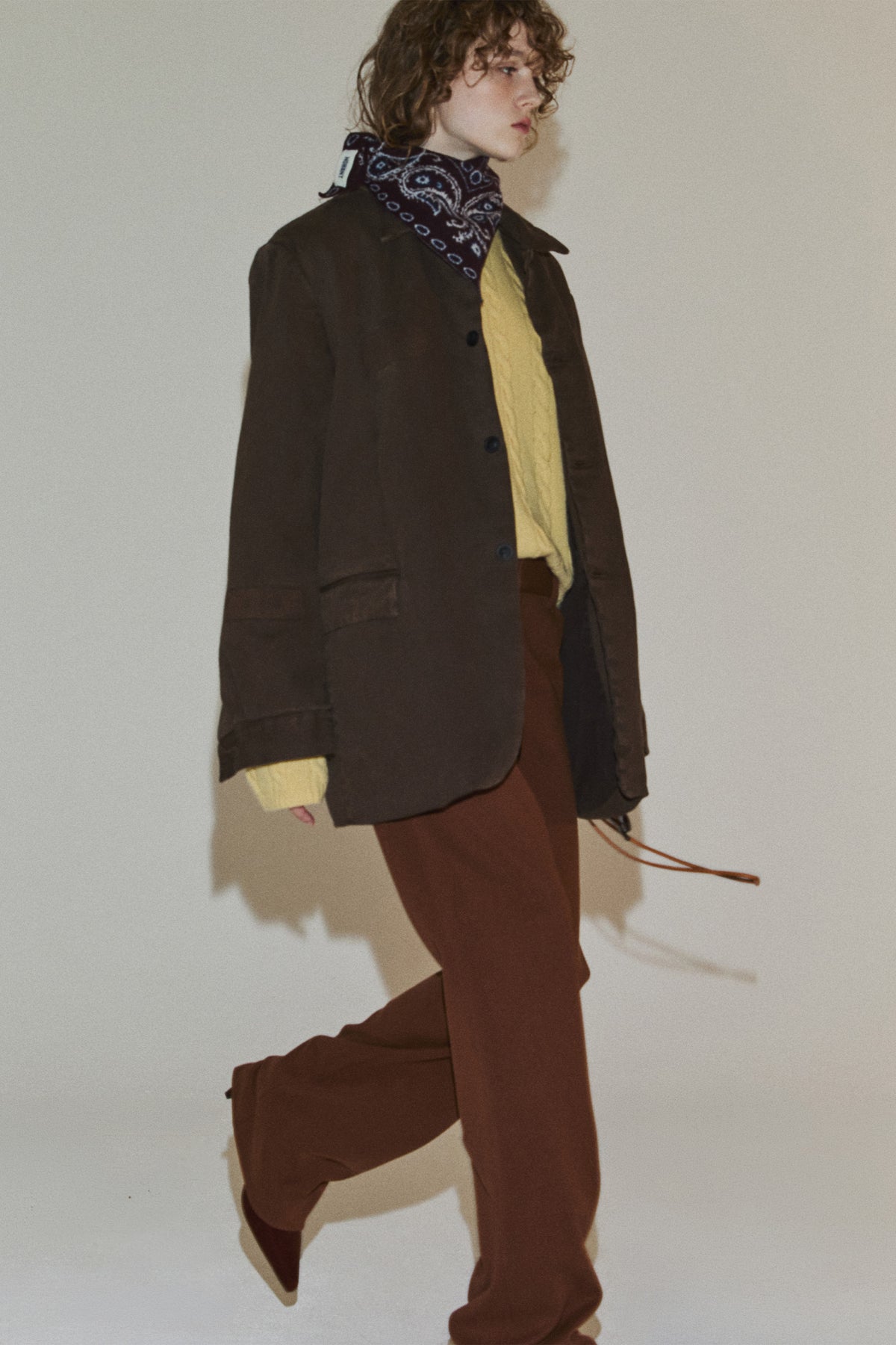 WASHED CAMPUS JACKET BROWN(COMING SOON)