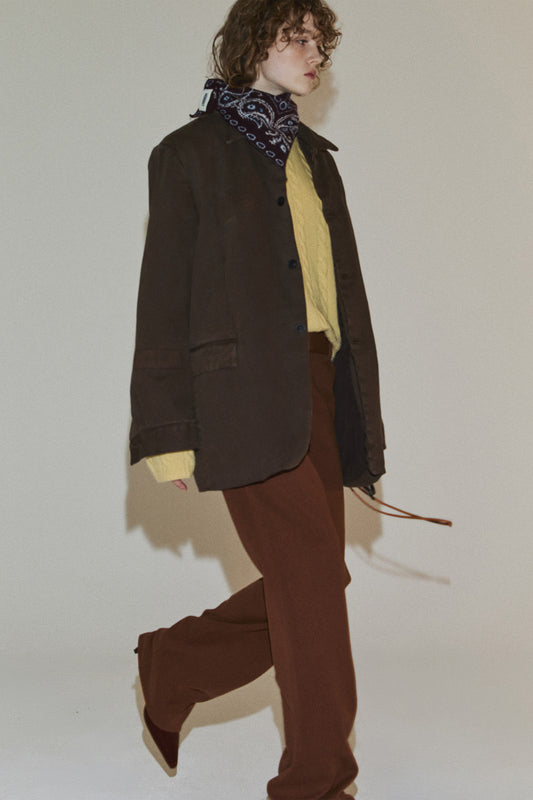 [PREVEIW]WASHED CAMPUS JACKET BROWN