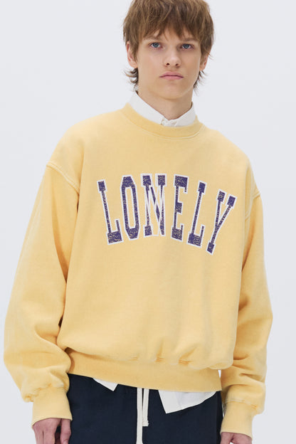 LONELY/LOVELY WASHED SWEATSHIRT MUSTARD