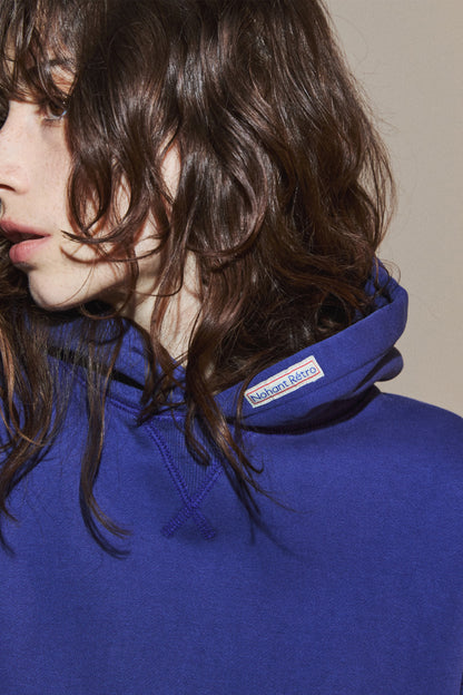 RETRO DAILY HOODIE BLUE