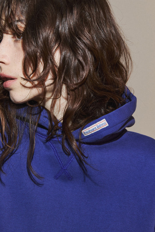 RETRO DAILY HOODIE BLUE