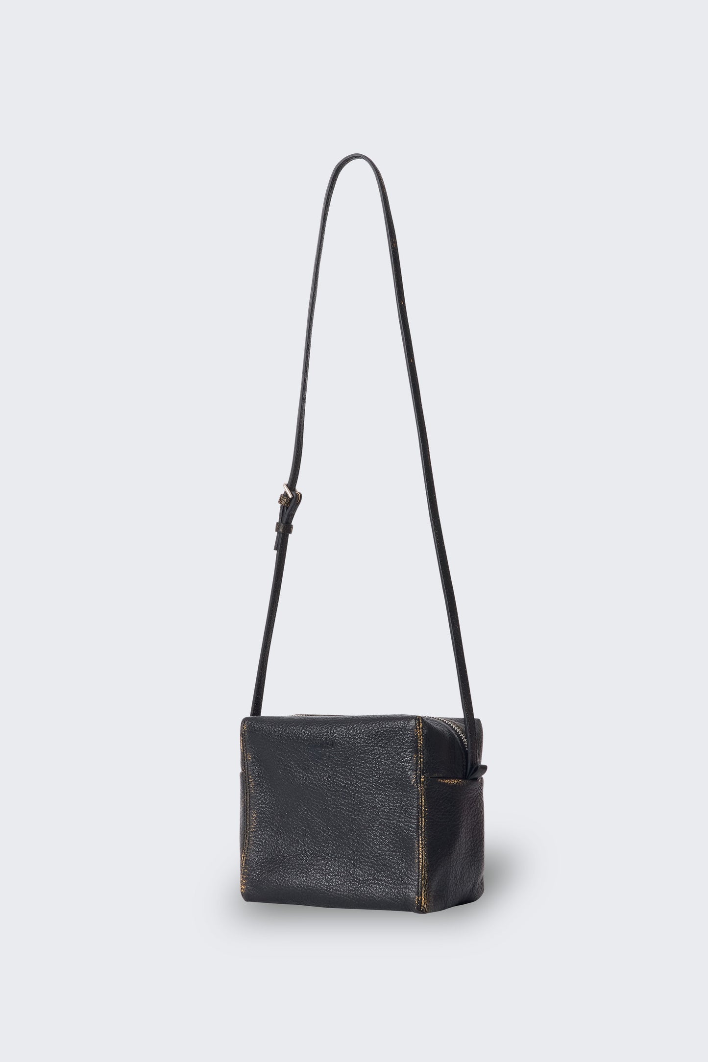 LEATHER PICNIC BAG BLACK
