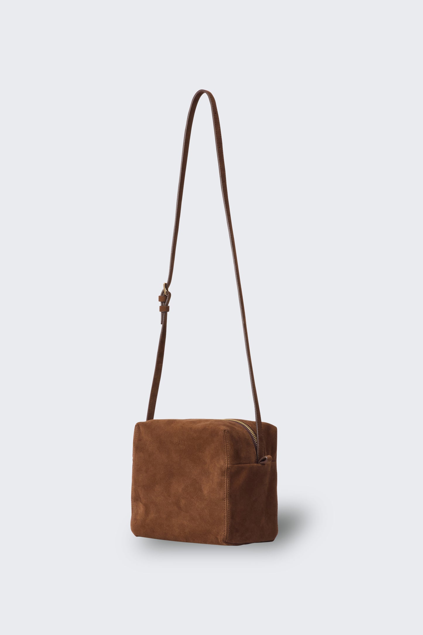 SUEDE PICNIC BAG BROWN