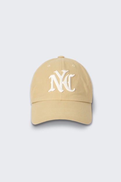 NYC WASHED BALL CAP BEIGE