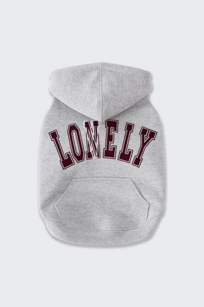 PET LONELY/LOVELY HOODIE GRAY