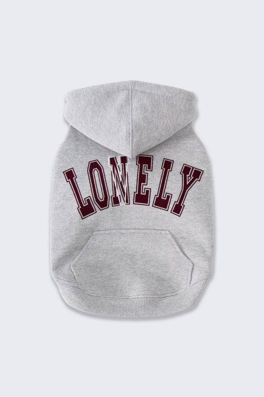 PET LONELY/LOVELY HOODIE GRAY