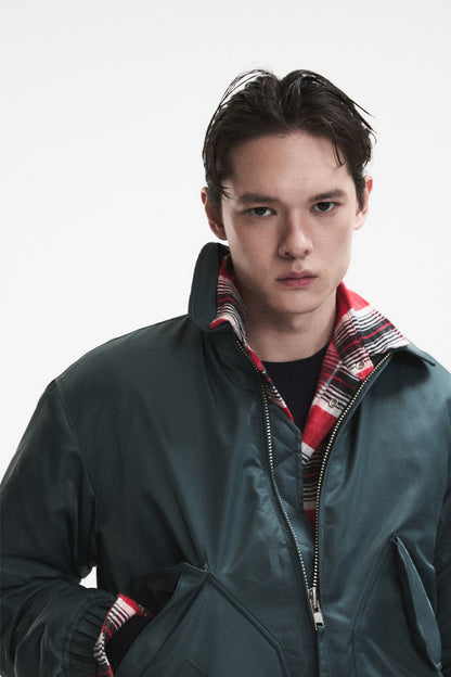NYLON UTILITY BLOUSON GREEN