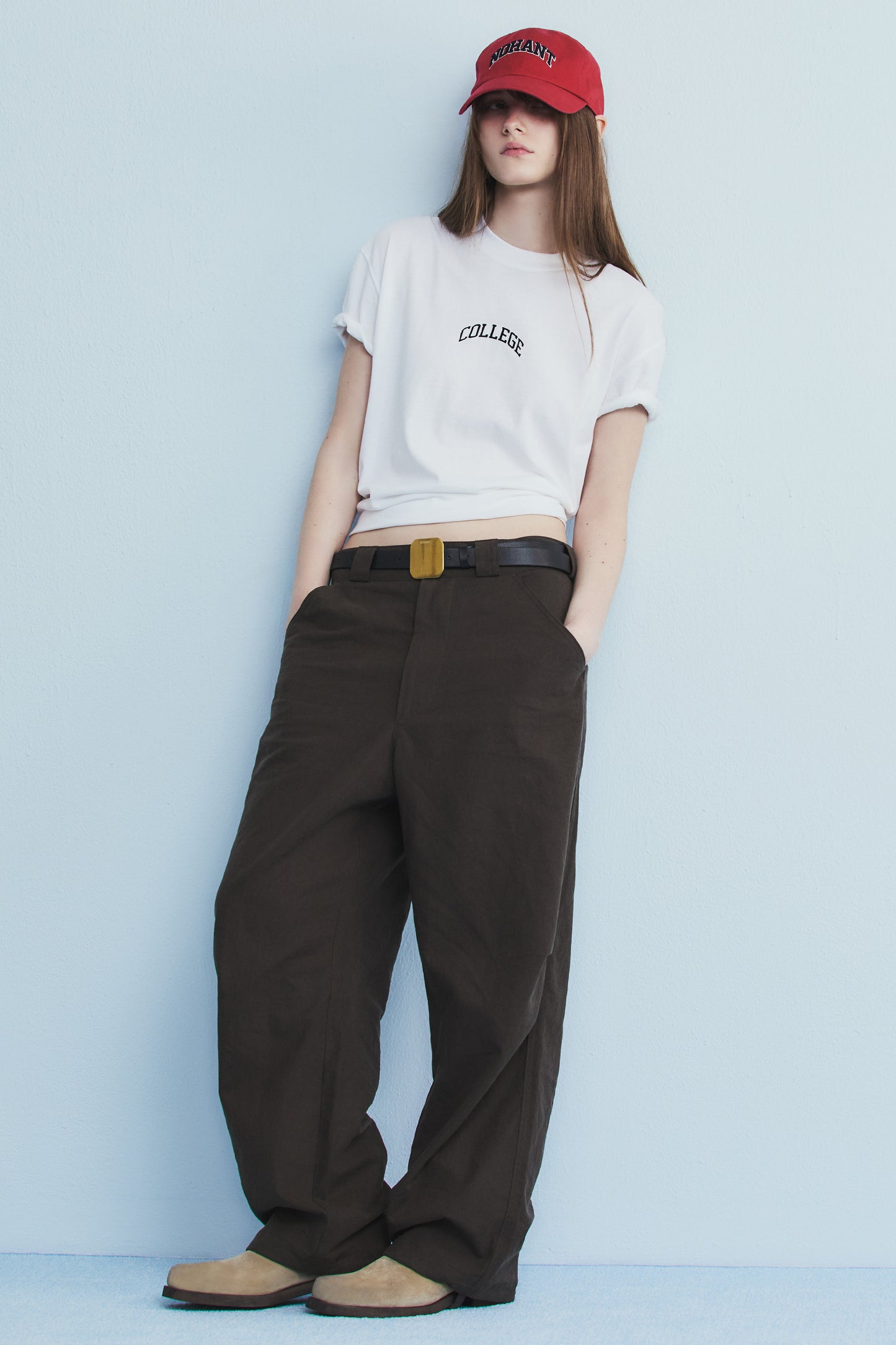 COLLEGE LOGO T-SHIRT WHITE