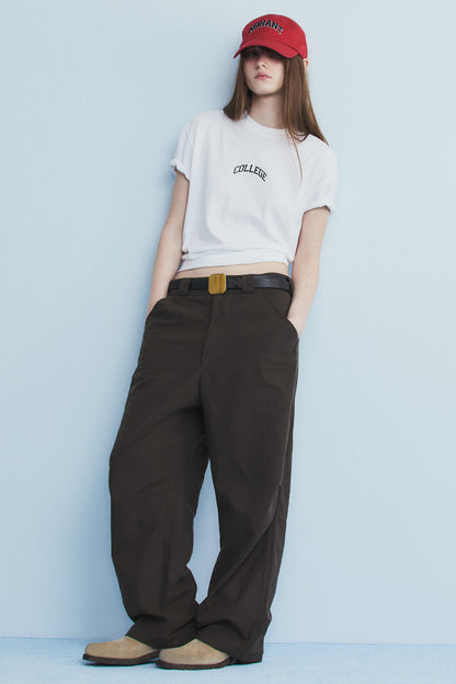 COLLEGE LOGO T-SHIRT WHITE