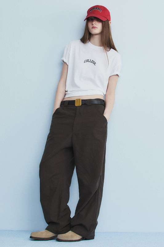 COLLEGE LOGO T-SHIRT WHITE