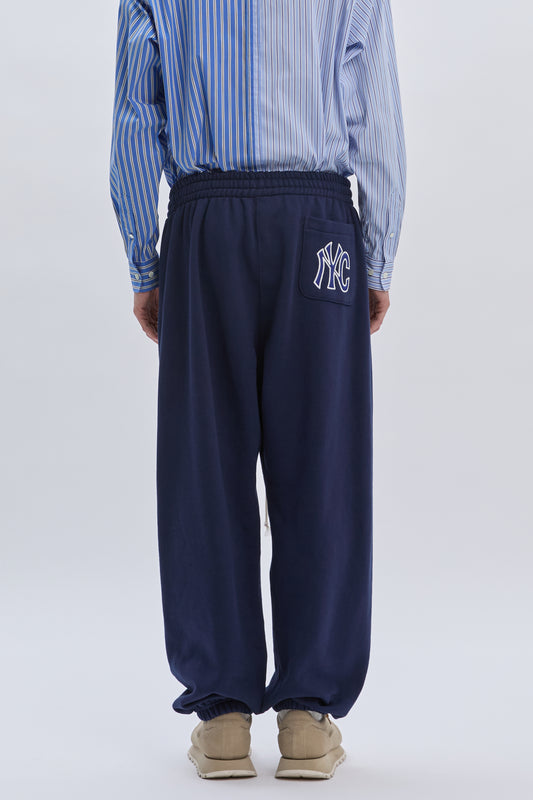 NYC FLUFF JOGGER PANTS NAVY