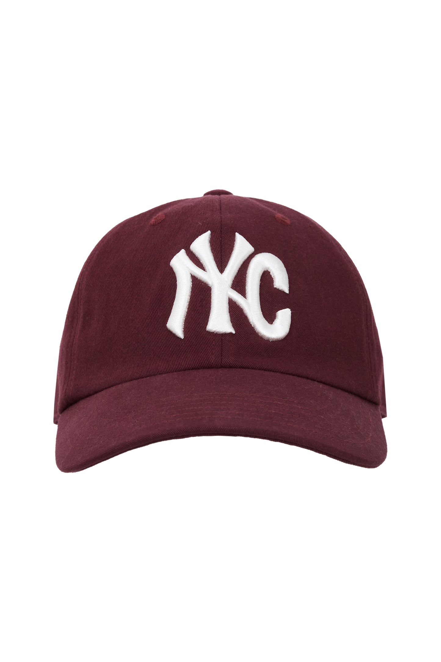 NYC WASHED BALL CAP BURGUNDY