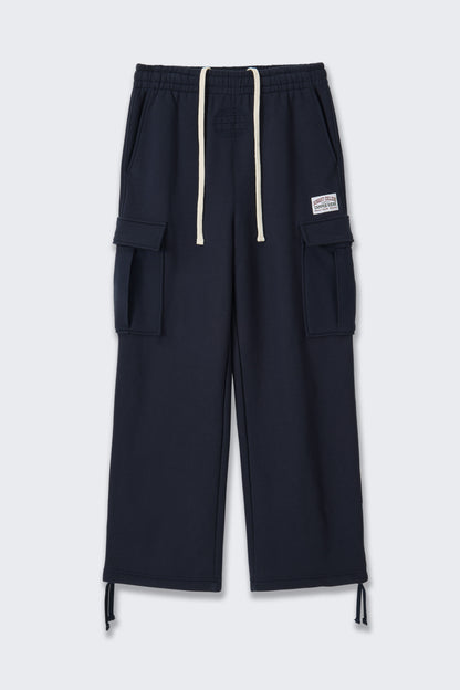 SWEAT UTILITY CARGO PANTS NAVY