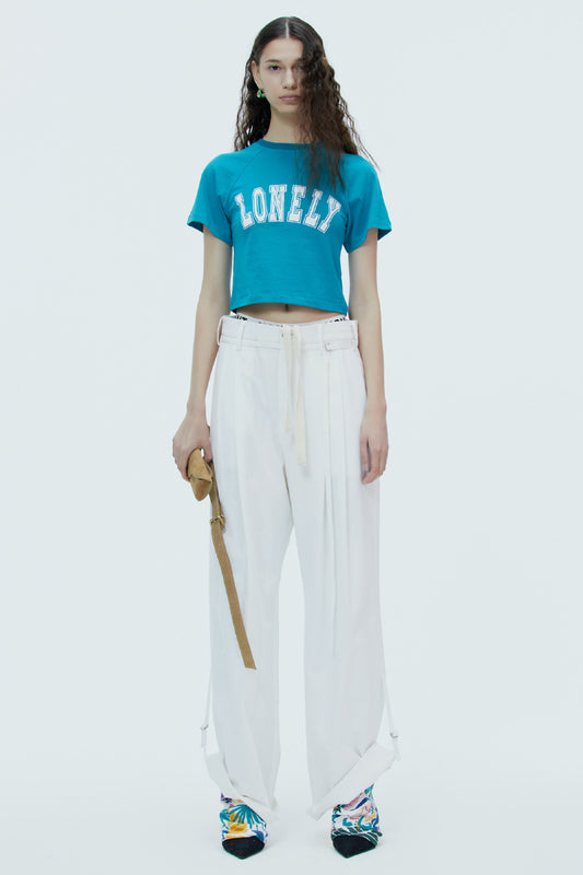 LONELY/LOVELY BABY T SHIRT RESORT-TEEL GREEN