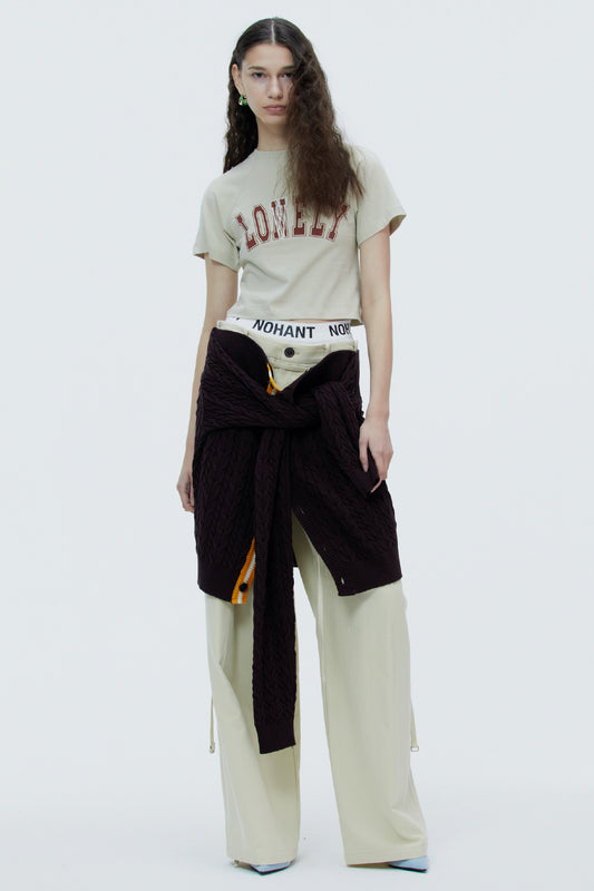 LONELY/LOVELY BABY T SHIRT RESORT-KHAKI