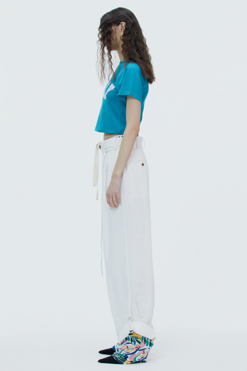 LONELY/LOVELY BABY T SHIRT RESORT-TEEL GREEN
