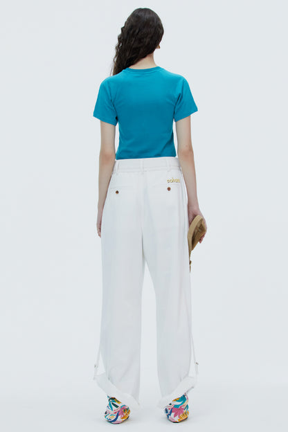 LONELY/LOVELY BABY T SHIRT RESORT-TEEL GREEN