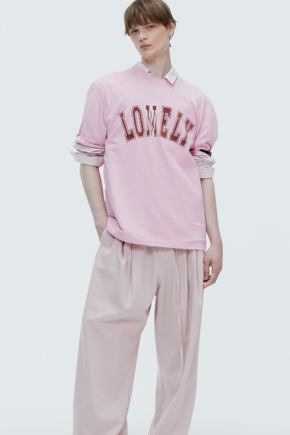 LONELY/LOVELY SHORT SLEEVE T SHIRT RESORT-PINK
