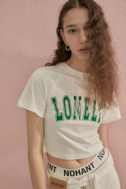LONELY/LOVELY BABY T SHIRT WHITE