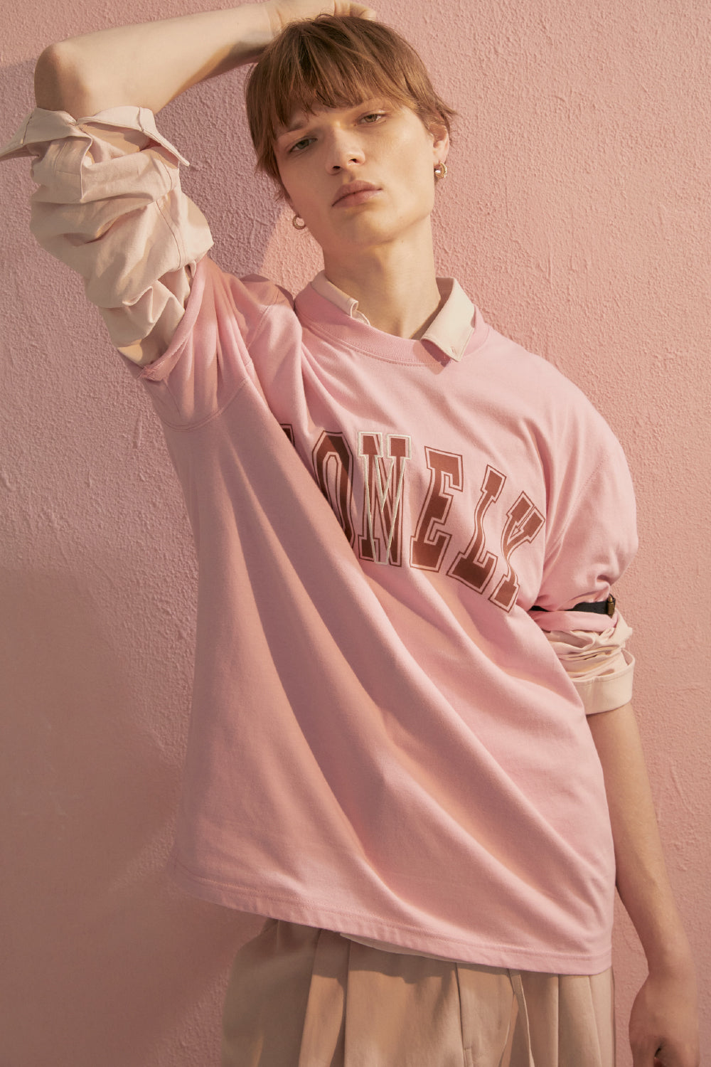 LONELY/LOVELY SHORT SLEEVE T SHIRT RESORT-PINK