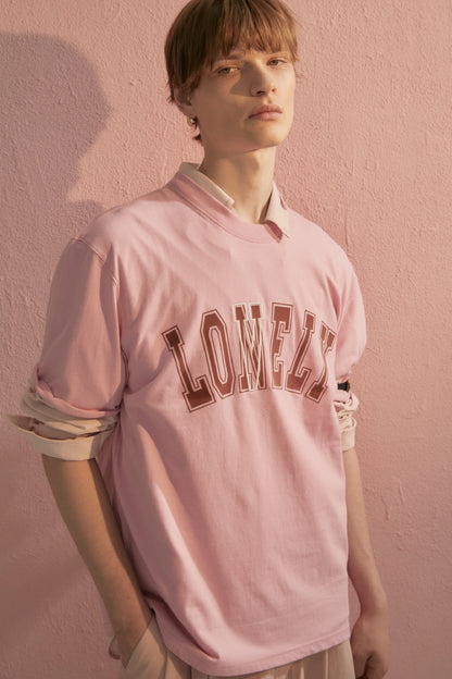 LONELY/LOVELY SHORT SLEEVE T SHIRT RESORT-PINK