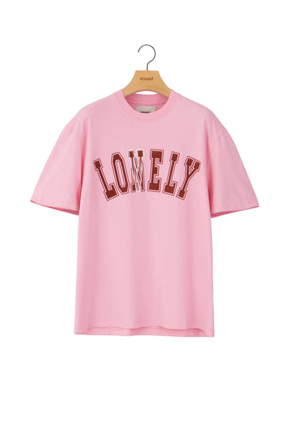 LONELY/LOVELY SHORT SLEEVE T SHIRT RESORT-PINK