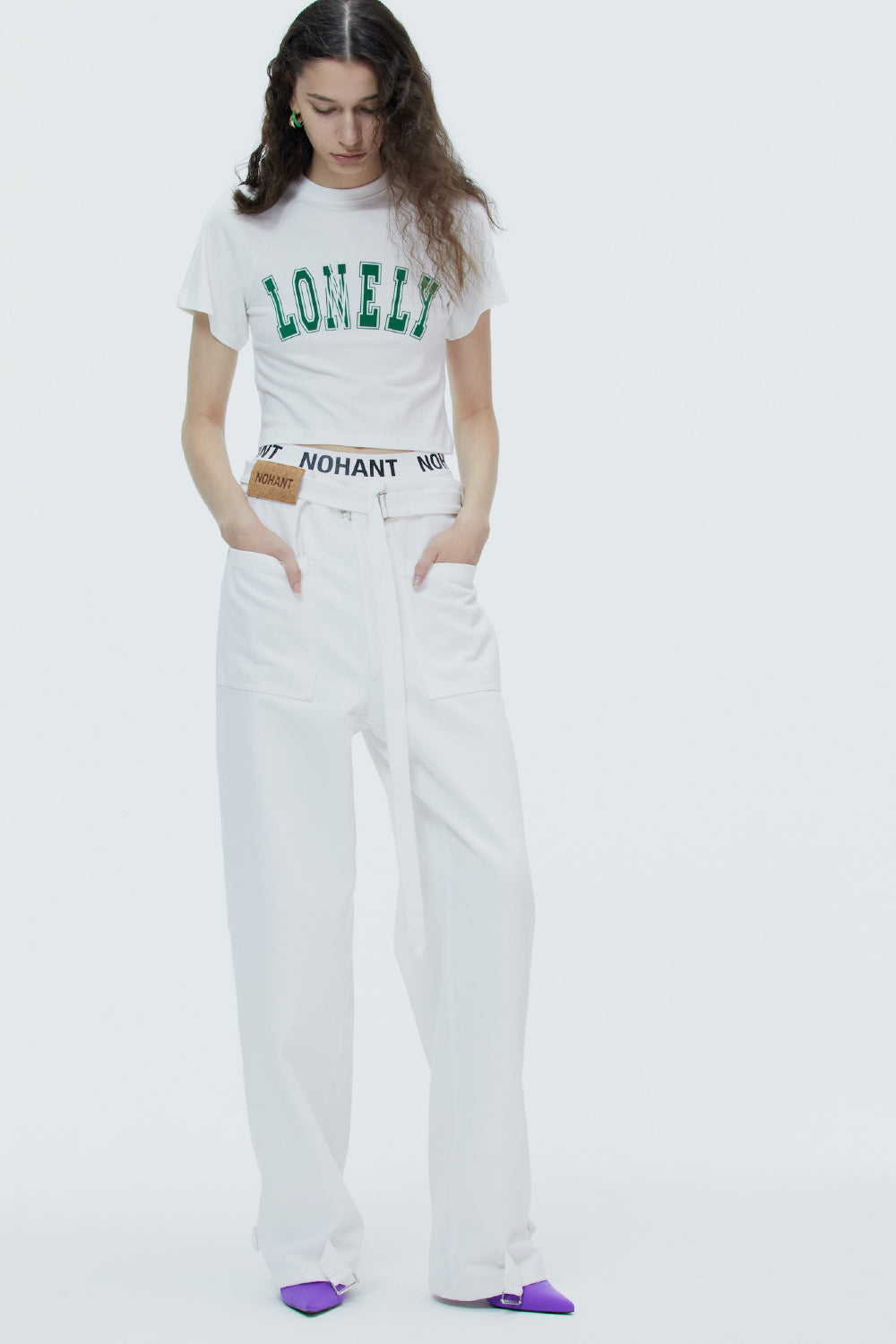 LONELY/LOVELY BABY T SHIRT WHITE