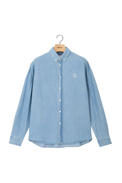 LOGO DENIM SHIRT LIGHT BLUE