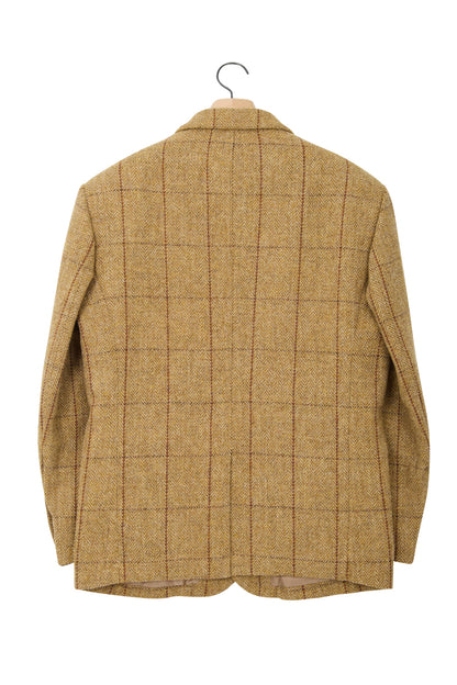 HARRIS TWEED 90'S SINGLE BREASTED JACKET MUSTARD