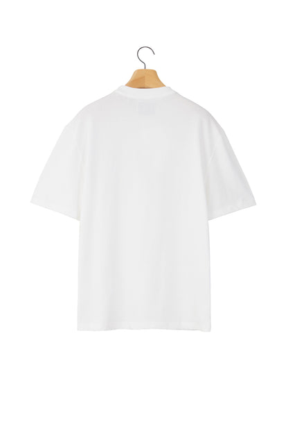 LONELY/LOVELY SHORT SLEEVE T SHIRT WHITE-NAVY