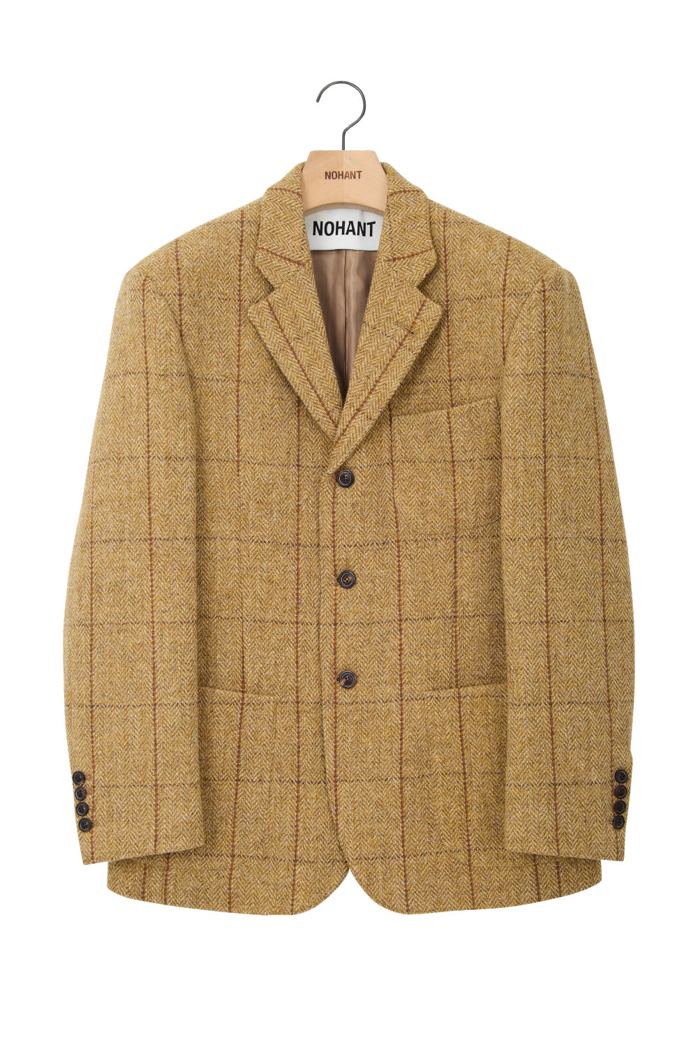 HARRIS TWEED 90'S SINGLE BREASTED JACKET MUSTARD