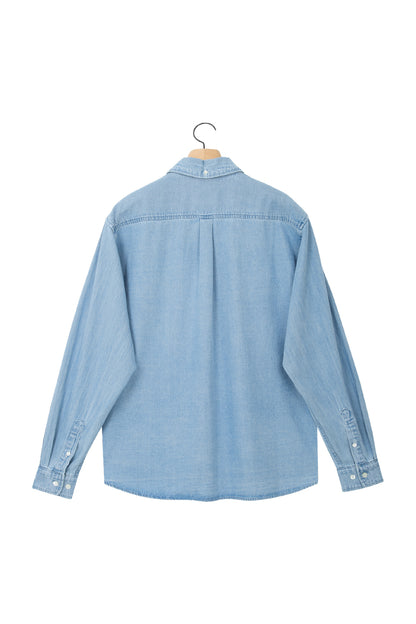 LOGO DENIM SHIRT LIGHT BLUE