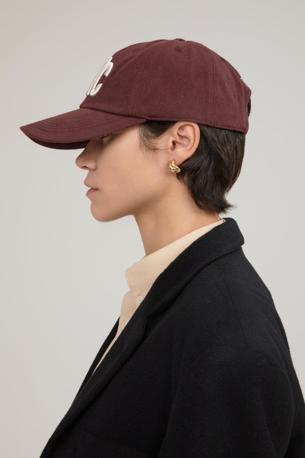 NYC WASHED BALL CAP BURGUNDY