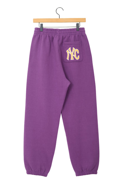 NYC FLUFF JOGGER PANTS PURPLE