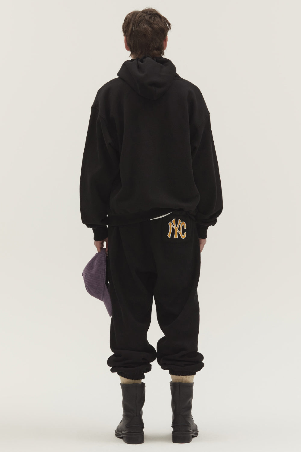 NYC FLUFF JOGGER PANTS BLACK