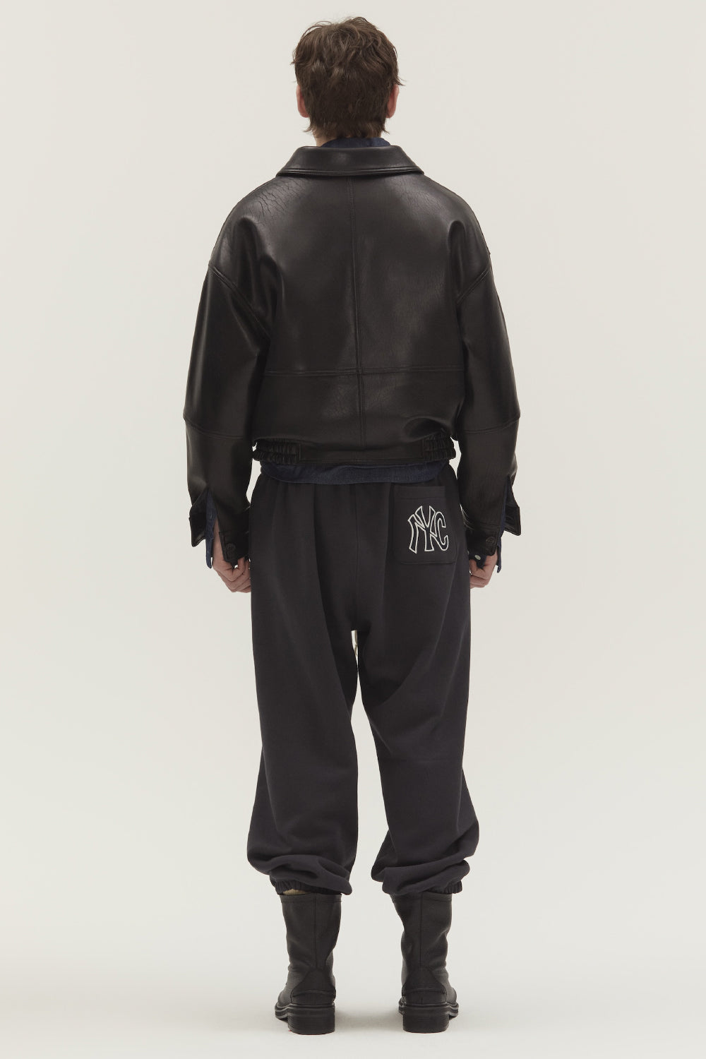 NYC FLUFF JOGGER PANTS CHARCOAL