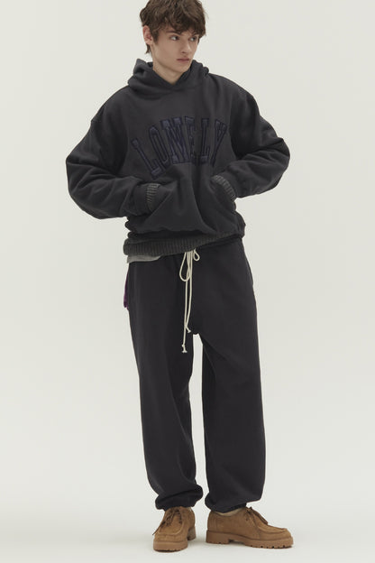 NYC FLUFF JOGGER PANTS CHARCOAL