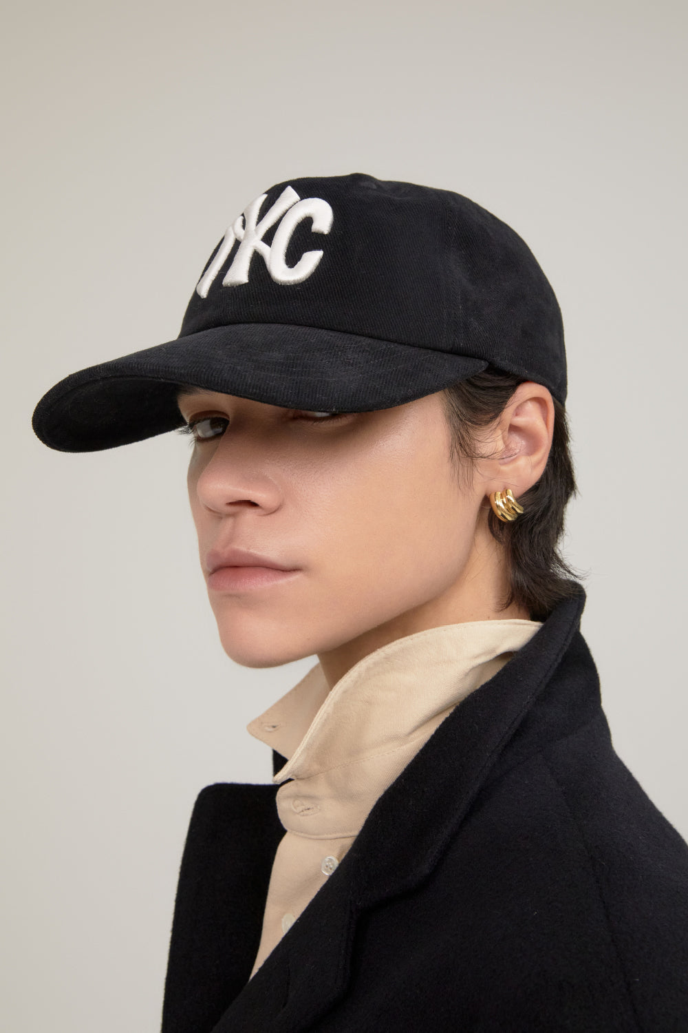 NYC HEAVY COTTON BALL CAP BLACK