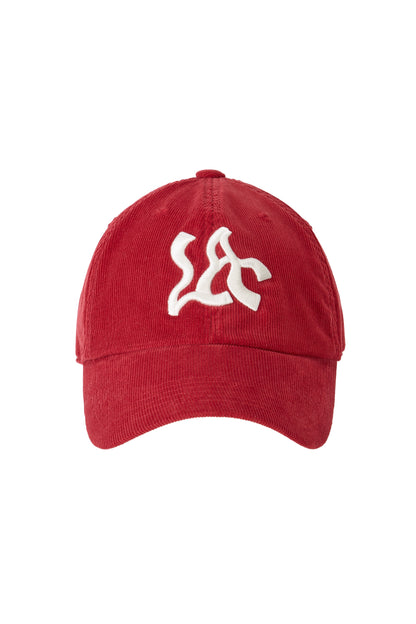 WAVE CITY LAX CORDUROY BALL CAP RED