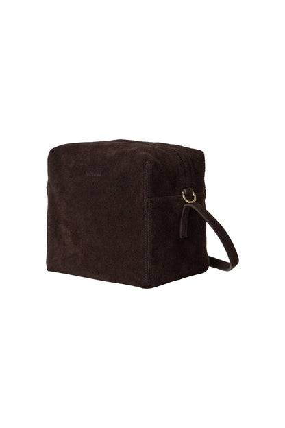 SUEDE PICNIC BAG BROWN(COMING SOON)
