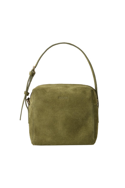 SUEDE PICNIC BAG KHAKI(COMING SOON)