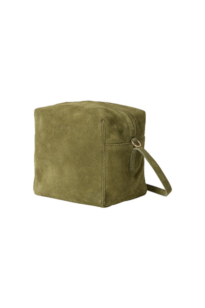 SUEDE PICNIC BAG KHAKI(COMING SOON)
