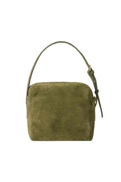 SUEDE PICNIC BAG KHAKI(COMING SOON)