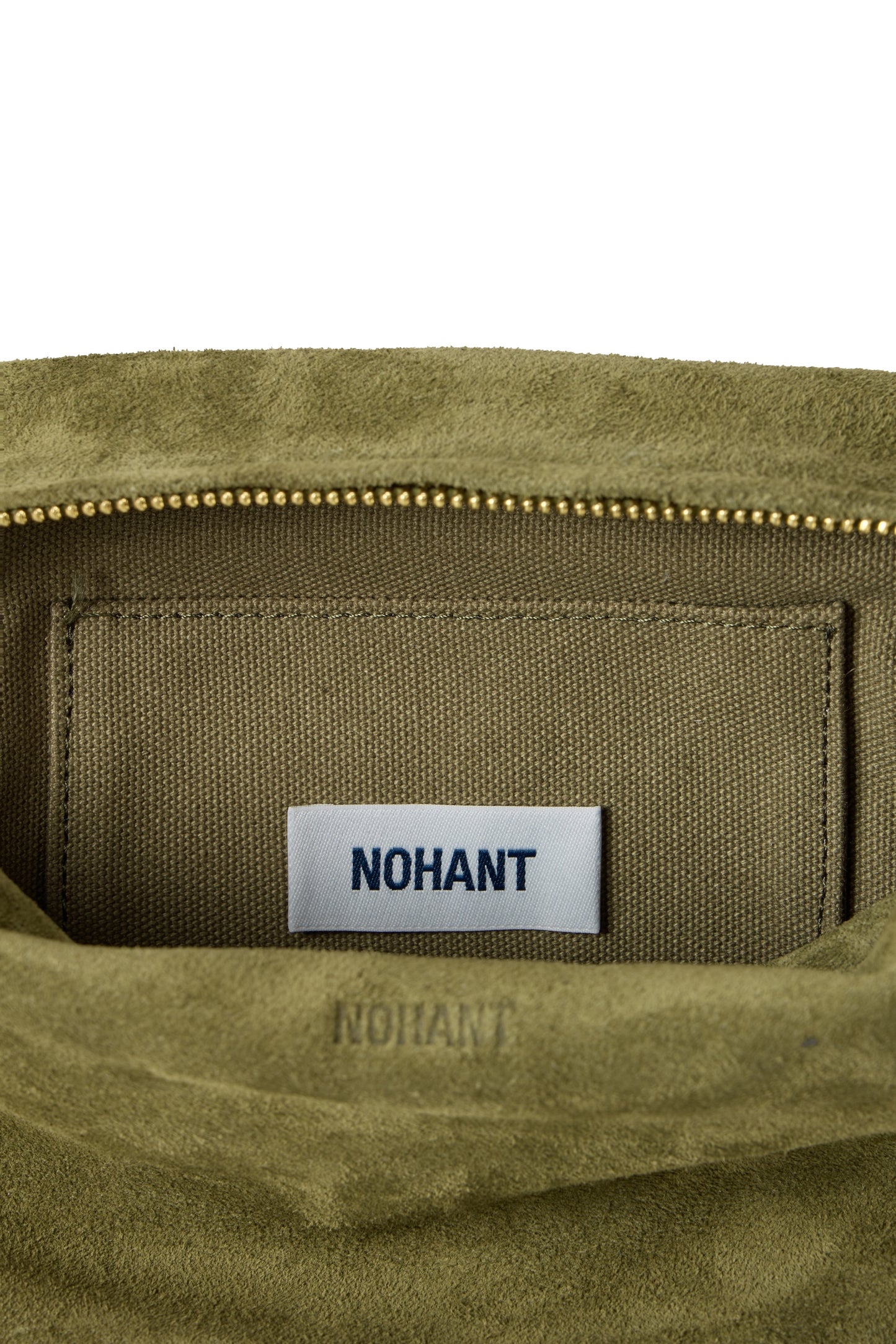 SUEDE PICNIC BAG KHAKI(COMING SOON)