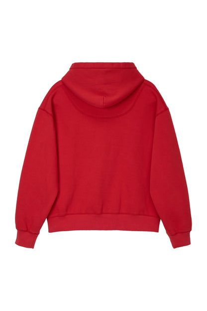 RETRO DAILY HOODIE RED