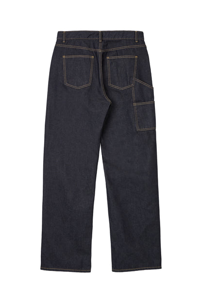 EASY UNIFORM DENIM PANTS DARK BLUE(MEN'S)