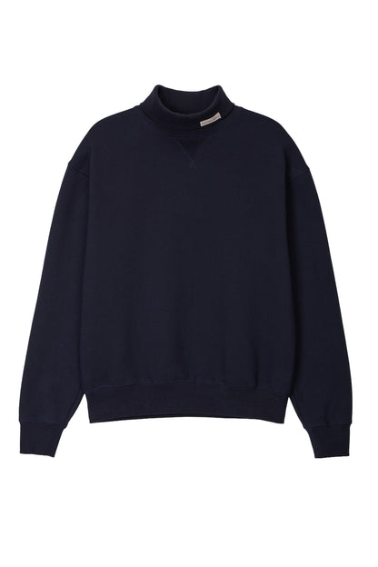 RETRO DAILY TURTLENECK SWEATSHIRT NAVY