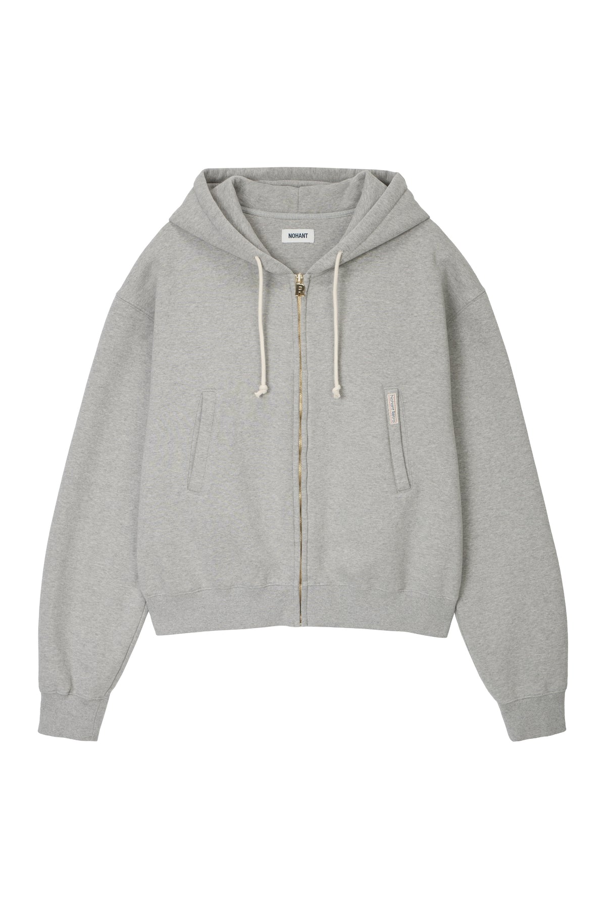 RETRO DAILY HOODIE ZIP-UP GRAY
