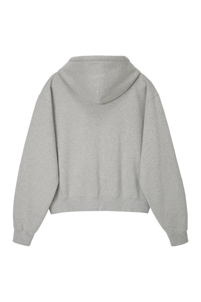 RETRO DAILY HOODIE ZIP-UP GRAY